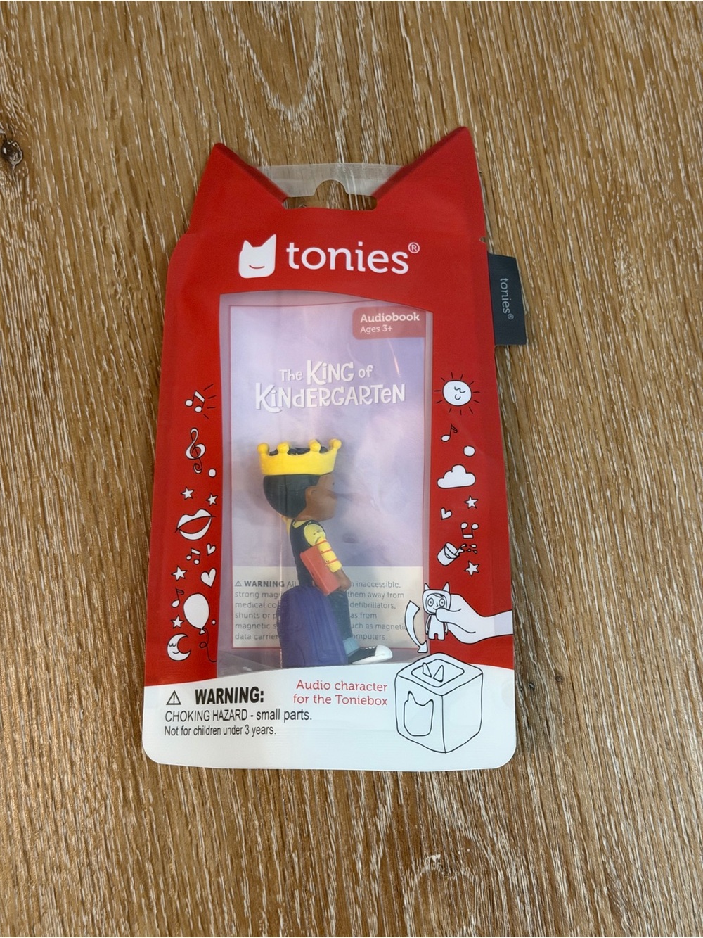 Tonies The King of Kindergarten Audio Figure - Red Packaging, Yellow Crown